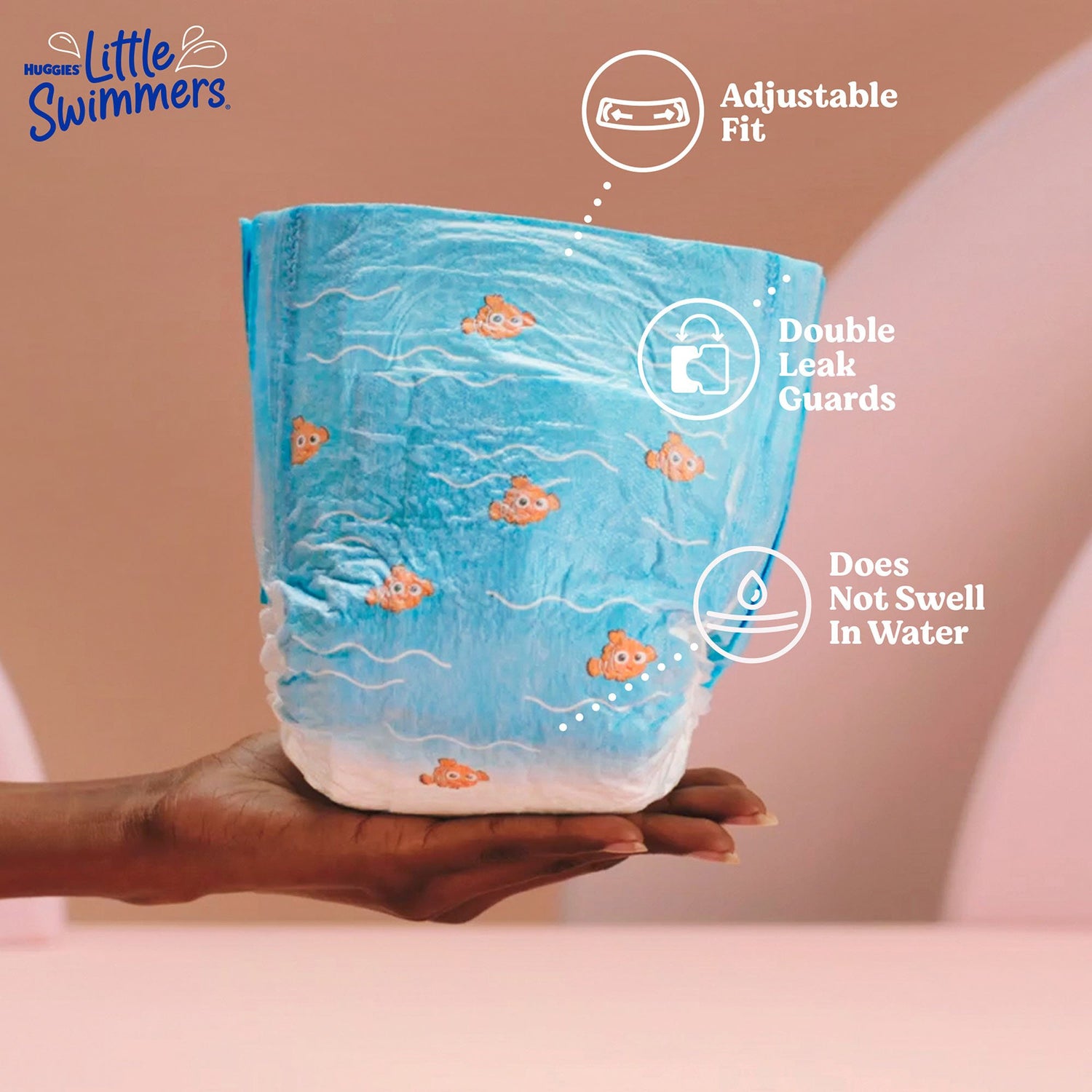 Unisex Baby Swim Diaper Huggies® Little Swimmers® Size 3 Disposable Heavy Absorbency - BeHope