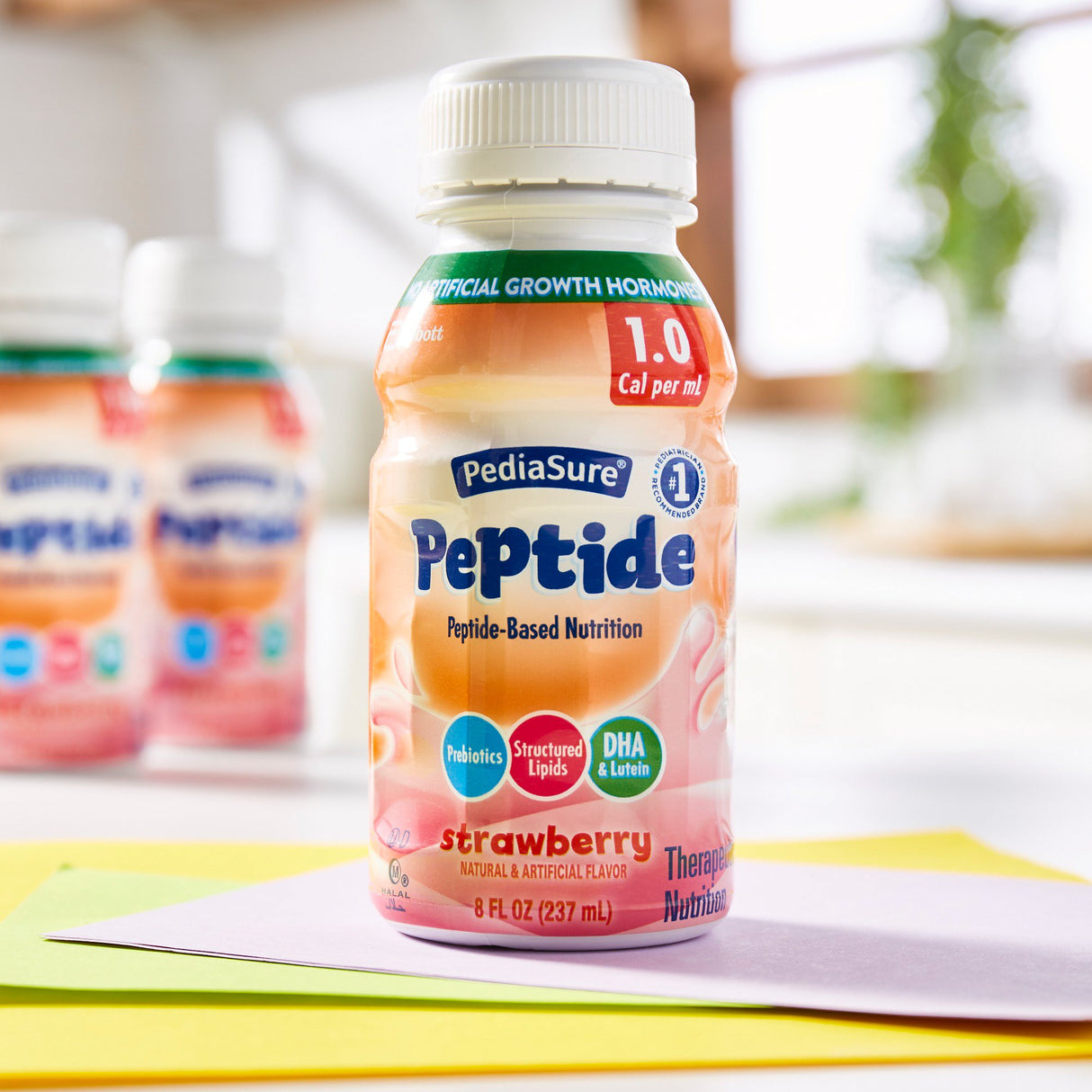 Pediatric Oral Supplement PediaSure® Peptide 1.0 Cal Strawberry Flavor 8 oz. Bottle Liquid Peptide Malabsorption / Maldigestion - BeHope