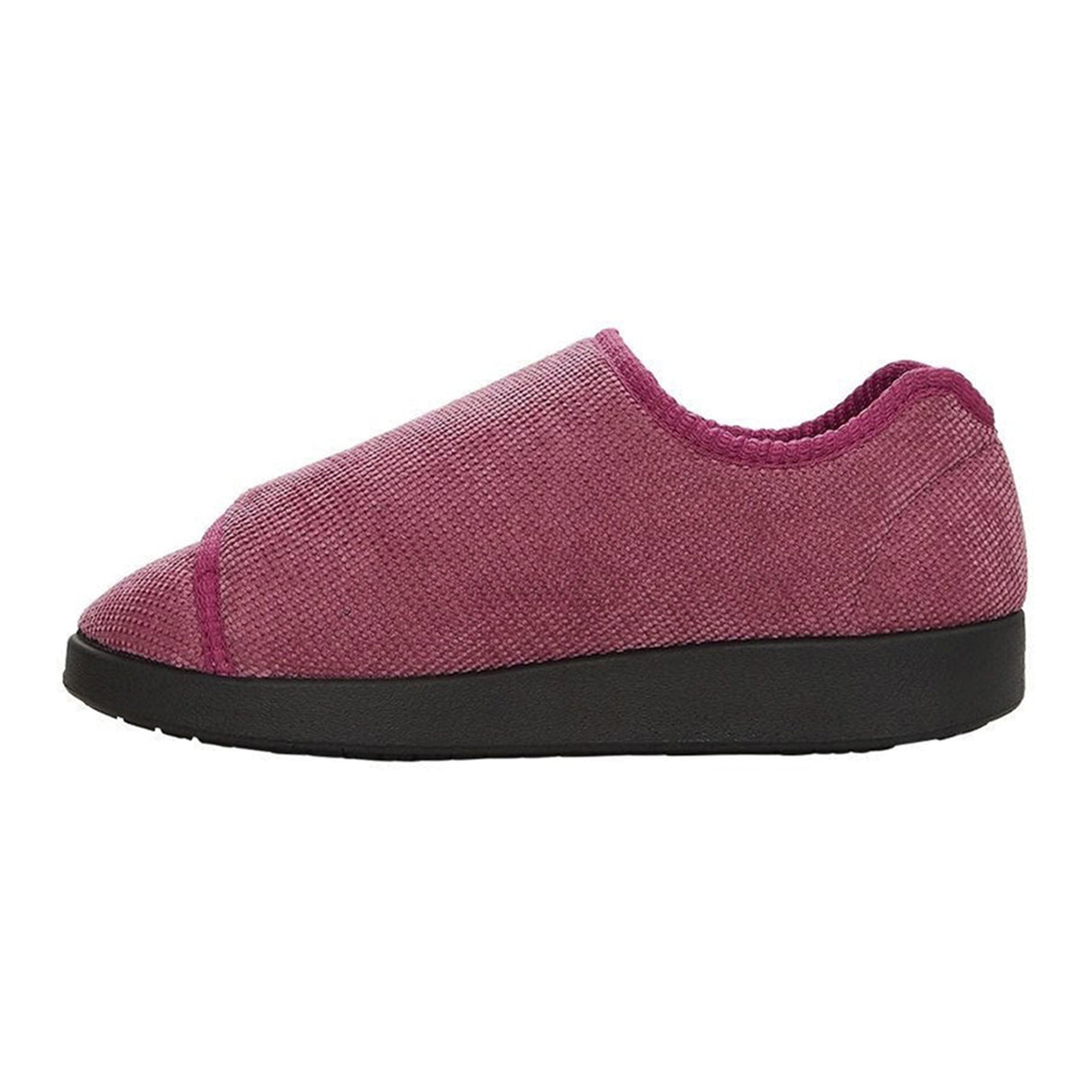 Slippers Silverts® Female Adult Size 10 / 2X-Wide Hard Sole Single Patient Use Dusty Rose - BeHope