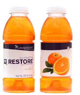 Oral Supplement Glytactin® RESTORE LITE Tangerine Flavor Liquid 16.9 oz. Bottle - BeHope