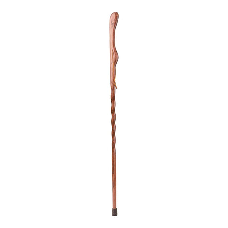 Walking Stick Brazos™ Twisted HitchHiker Wood 55 Inch Height Red Oak - BeHope
