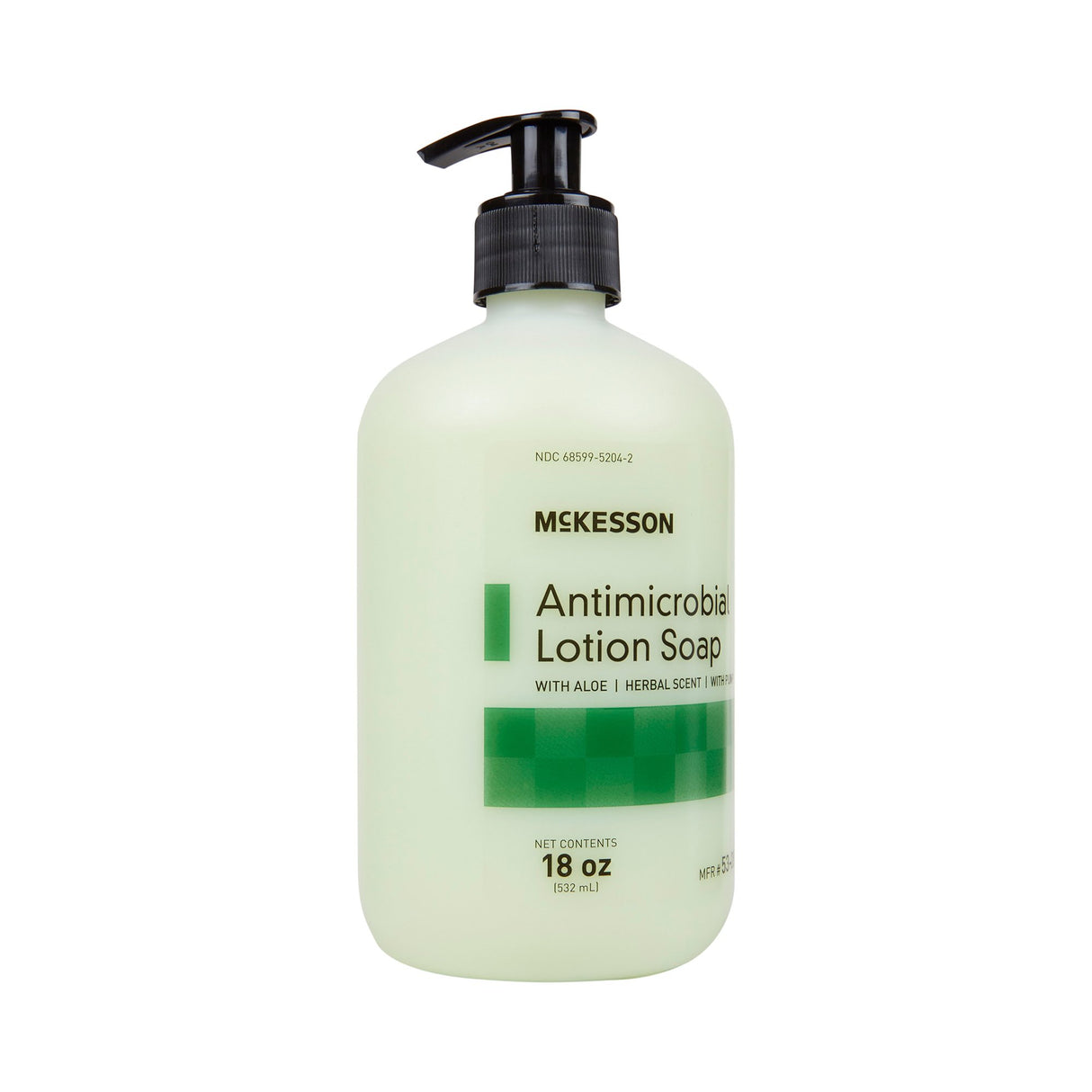 Antimicrobial Soap McKesson Lotion 18 oz. Pump Bottle Herbal Scent - BeHope
