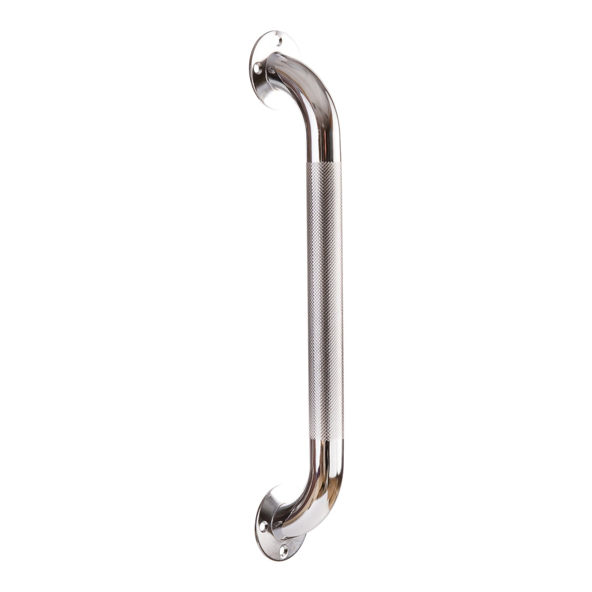 Bathtub Grab Bar DMI® Silver Knurled Steel - BeHope