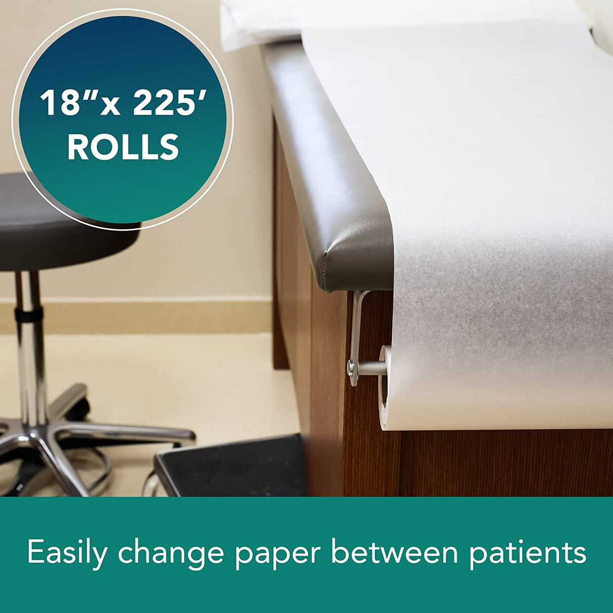 Table Paper Tidi® Choice 18 Inch Width 225 Foot Length White Smooth - BeHope