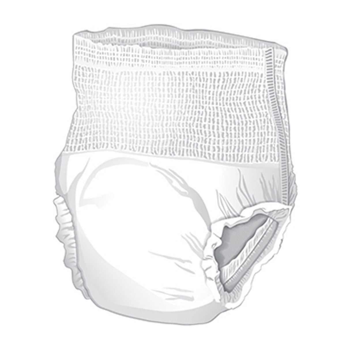 Unisex Adult Absorbent Underwear McKesson Classic Pull On with Tear Away Seams Medium Disposable Light Absorbency - BeHope