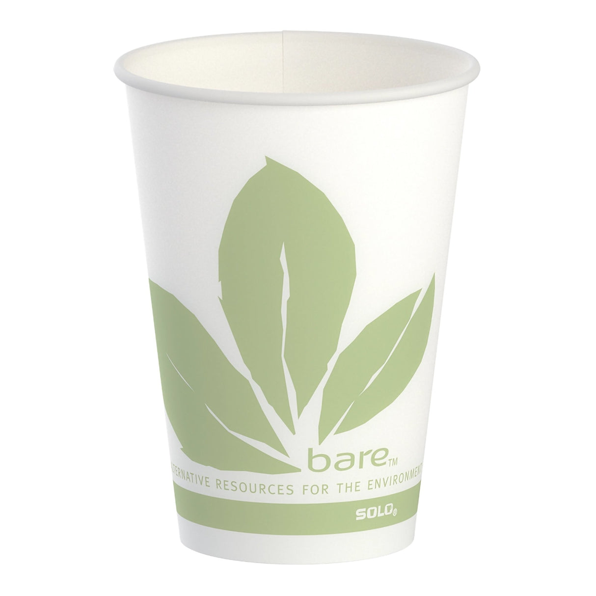 Drinking Cup Bare® Eco-Forward® 7 oz. Leaf Print Wax Coated Paper Disposable - BeHope