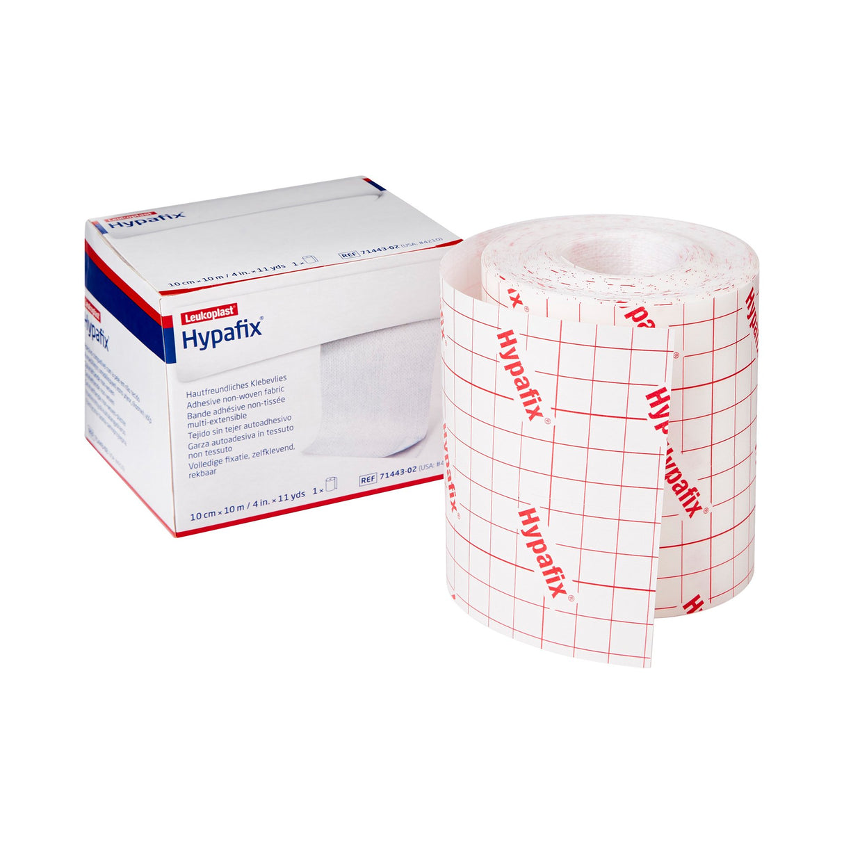 Dressing Retention Tape with Liner Hypafix® White 4 Inch X 10 Yard Nonwoven Polyester NonSterile - BeHope
