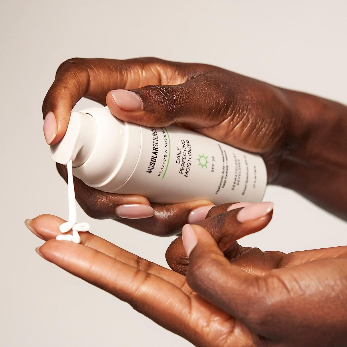 Facial Moisturizer with Sunscreen MDSolarsciences™ Daily Perfecting SPF30 1.7 oz. Pump Bottle Scented Lotion - BeHope