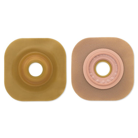 Ostomy Barrier New Image™ Trim to Fit, Standard Wear Adhesive Tape Borders 70 mm Flange Blue Code System Flexwear Up to 2 Inch Opening 5 X 5 Inch - BeHope
