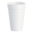 Insulated Drinking Cup Dart® 16 oz. White Styrofoam Disposable - BeHope