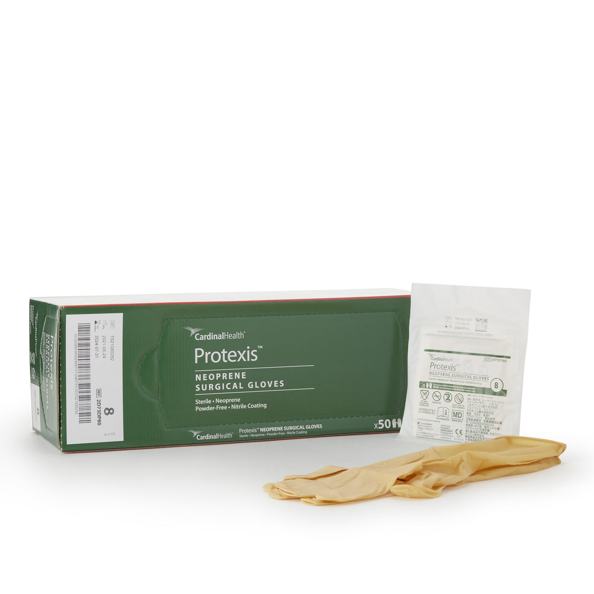 Surgical Glove Protexis™ (formerly Duraprene™ Plus ) Size 8 Sterile Polychloroprene Standard Cuff Length Smooth Ivory Chemo Tested - BeHope
