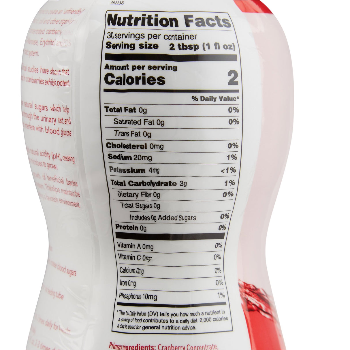 Oral Supplement UTIHeal™ Cranberry Flavor Liquid 30 oz. Bottle - BeHope