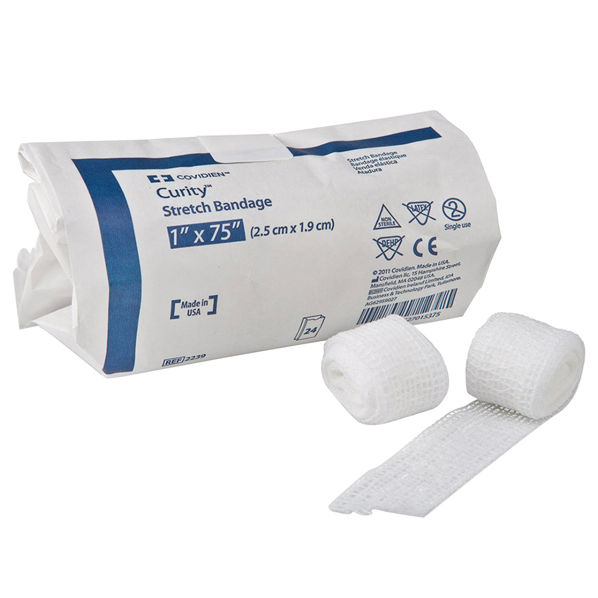 Conforming Bandage Curity™ 1 X 75 Inch 1-Ply NonSterile 24 per Pack - BeHope