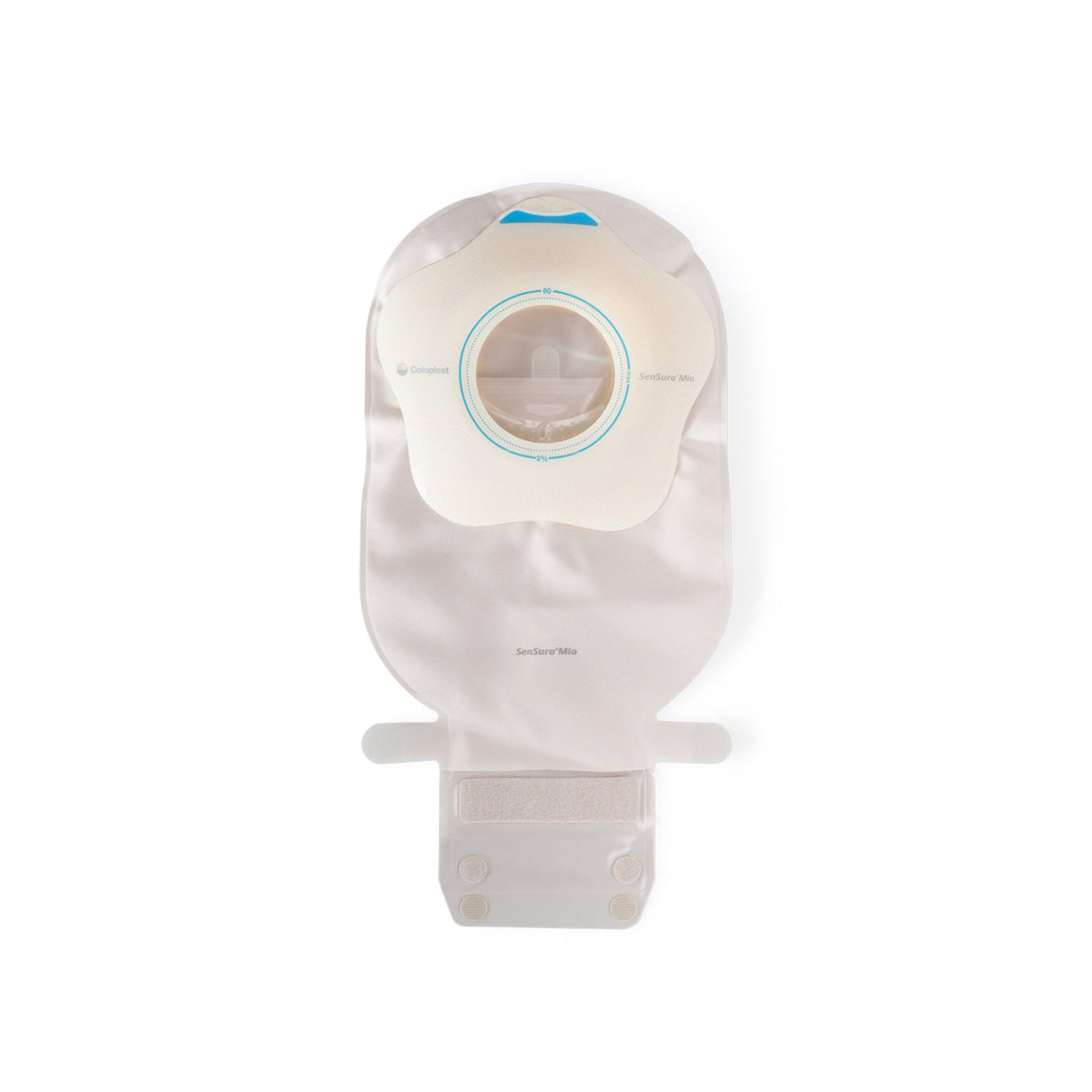 Ostomy Pouch SenSura® Mio Concave One-Piece System 11 Inch Length, Maxi Convex, Pre-Cut 2 Inch Stoma Drainable - BeHope