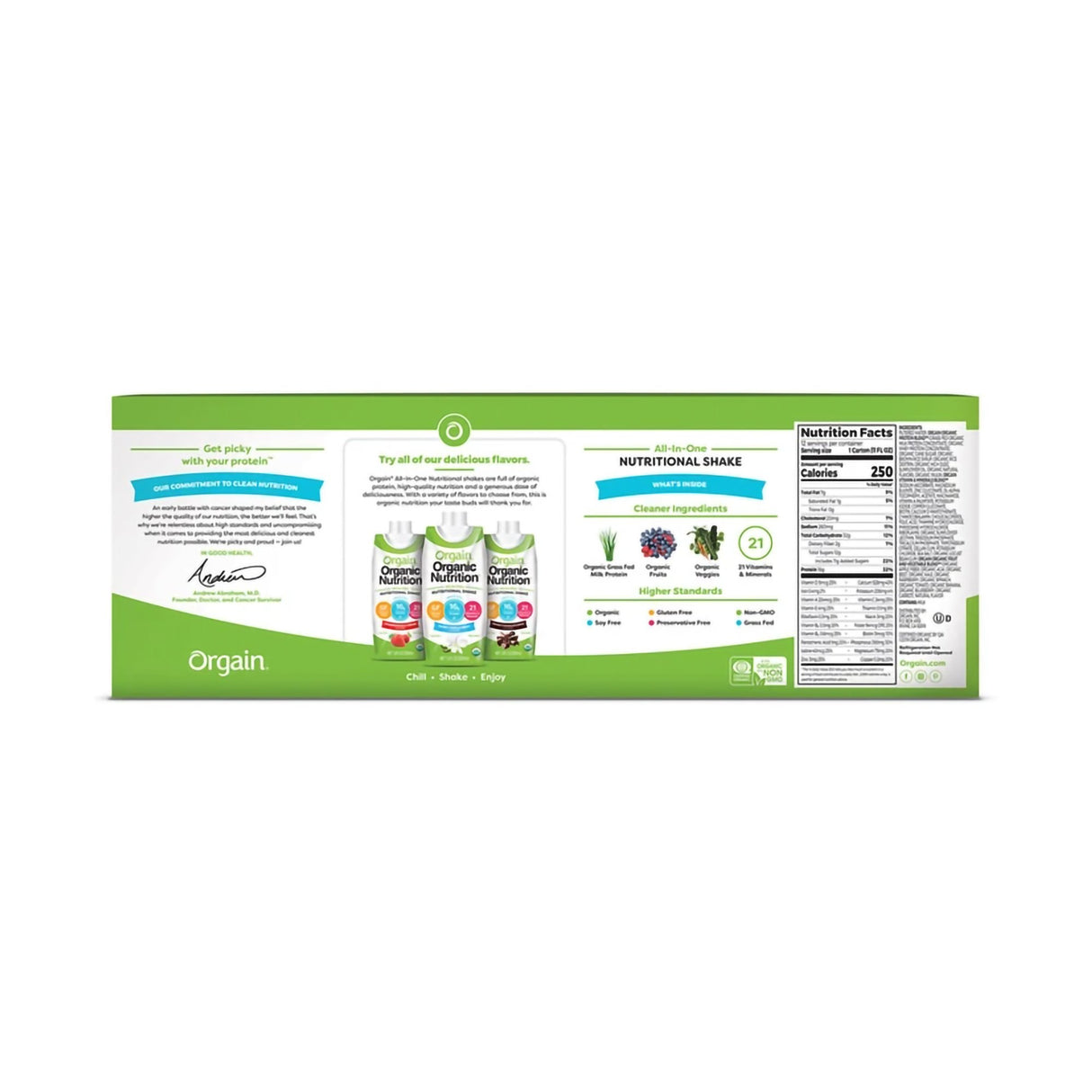 Oral Supplement Orgain® Organic Nutritional Shake Iced Café Mocha Flavor Liquid 11 oz. Carton - BeHope