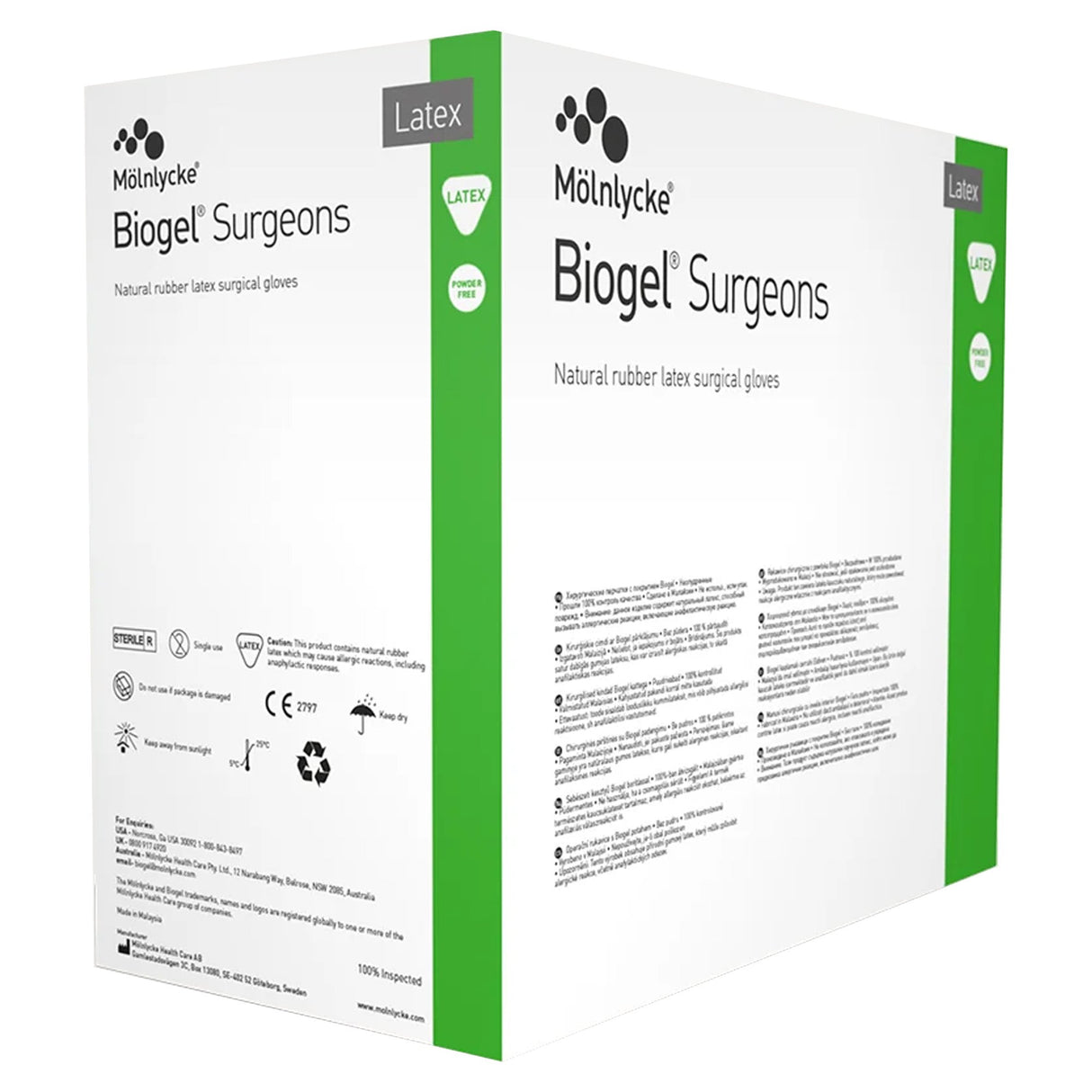 Surgical Glove Biogel® Surgeons Size 7 Sterile Latex Standard Cuff Length Micro-Textured Straw Not Chemo Approved - BeHope