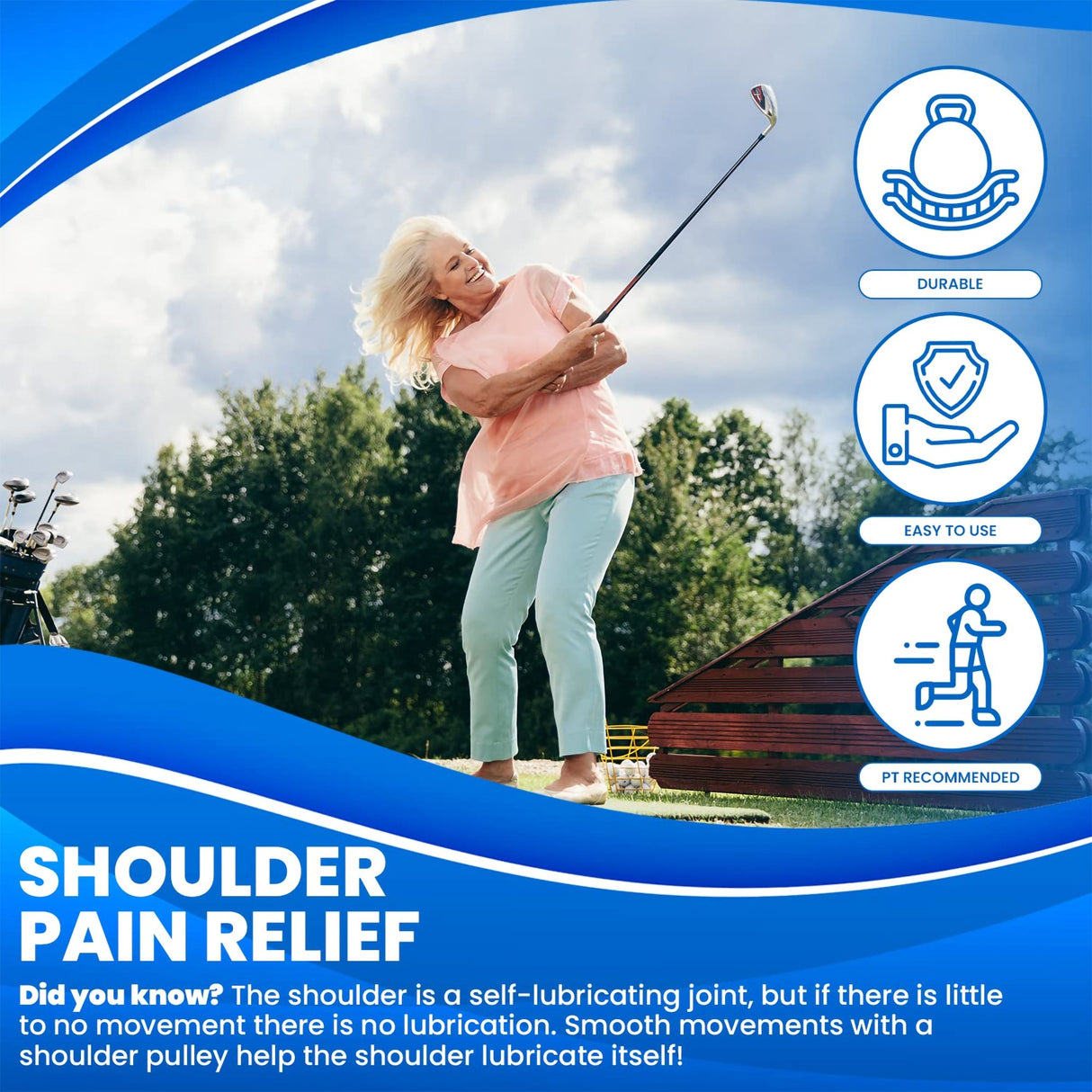 Shoulder Pulley Exerciser Blue Ranger - BeHope