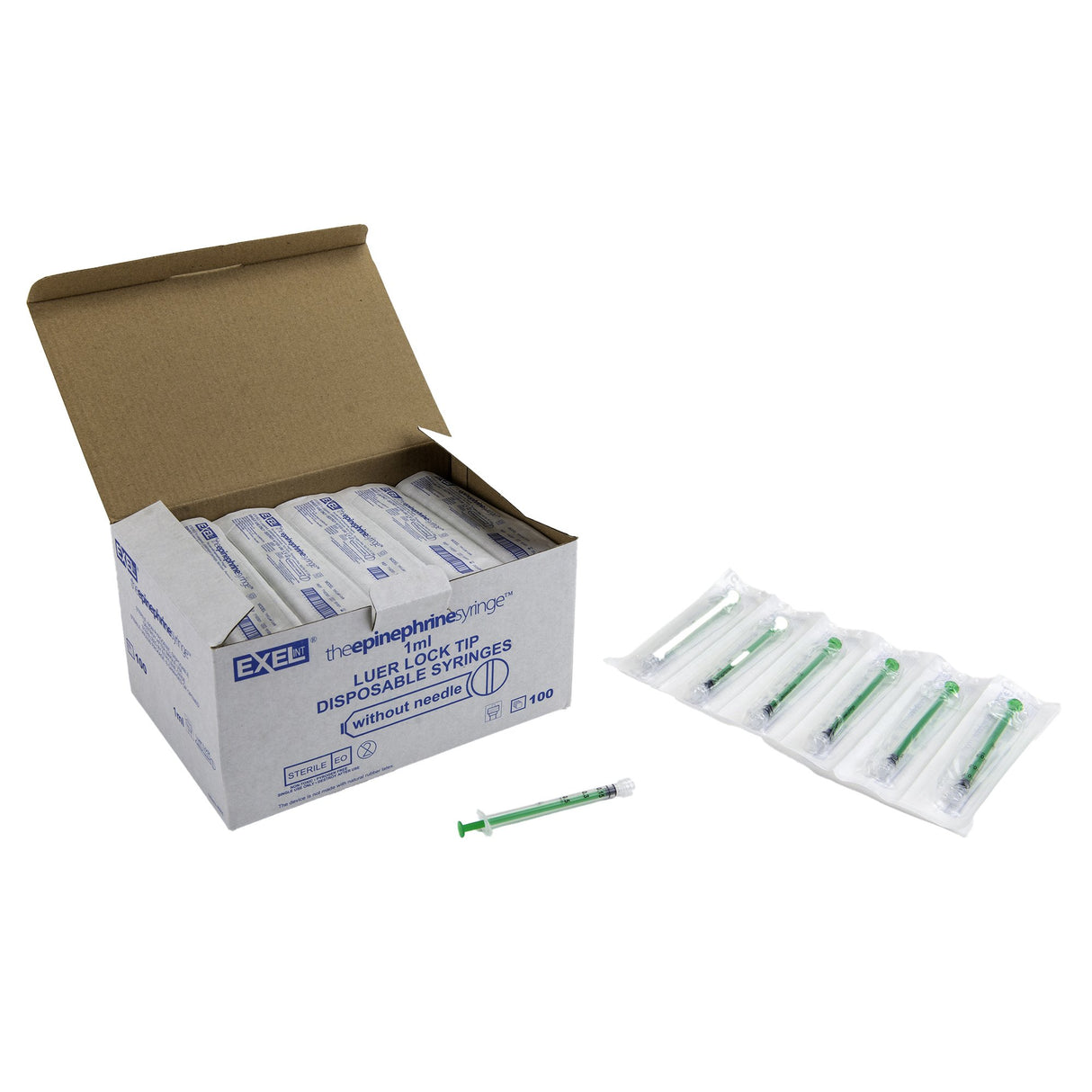 Epinephrine Syringe SnapMedical™ 0.5 mL Luer Lock Tip Without Safety - BeHope