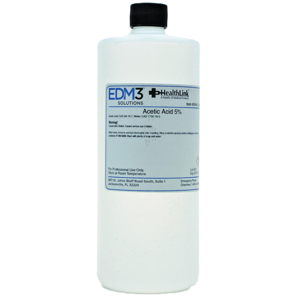 Chemistry Reagent Acetic Acid ACS Grade 5% 32 oz. - BeHope