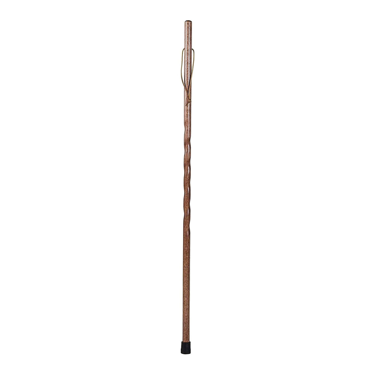 Walking Stick Brazos™ Twisted Backpacker Wood 55 Inch Height Red Oak - BeHope