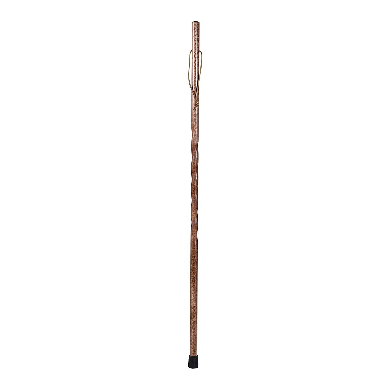 Walking Stick Brazos™ Twisted Backpacker Wood 55 Inch Height Red Oak - BeHope