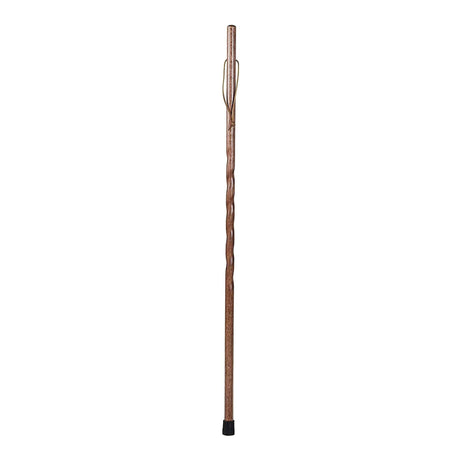 Walking Stick Brazos™ Twisted Backpacker Wood 55 Inch Height Red Oak - BeHope