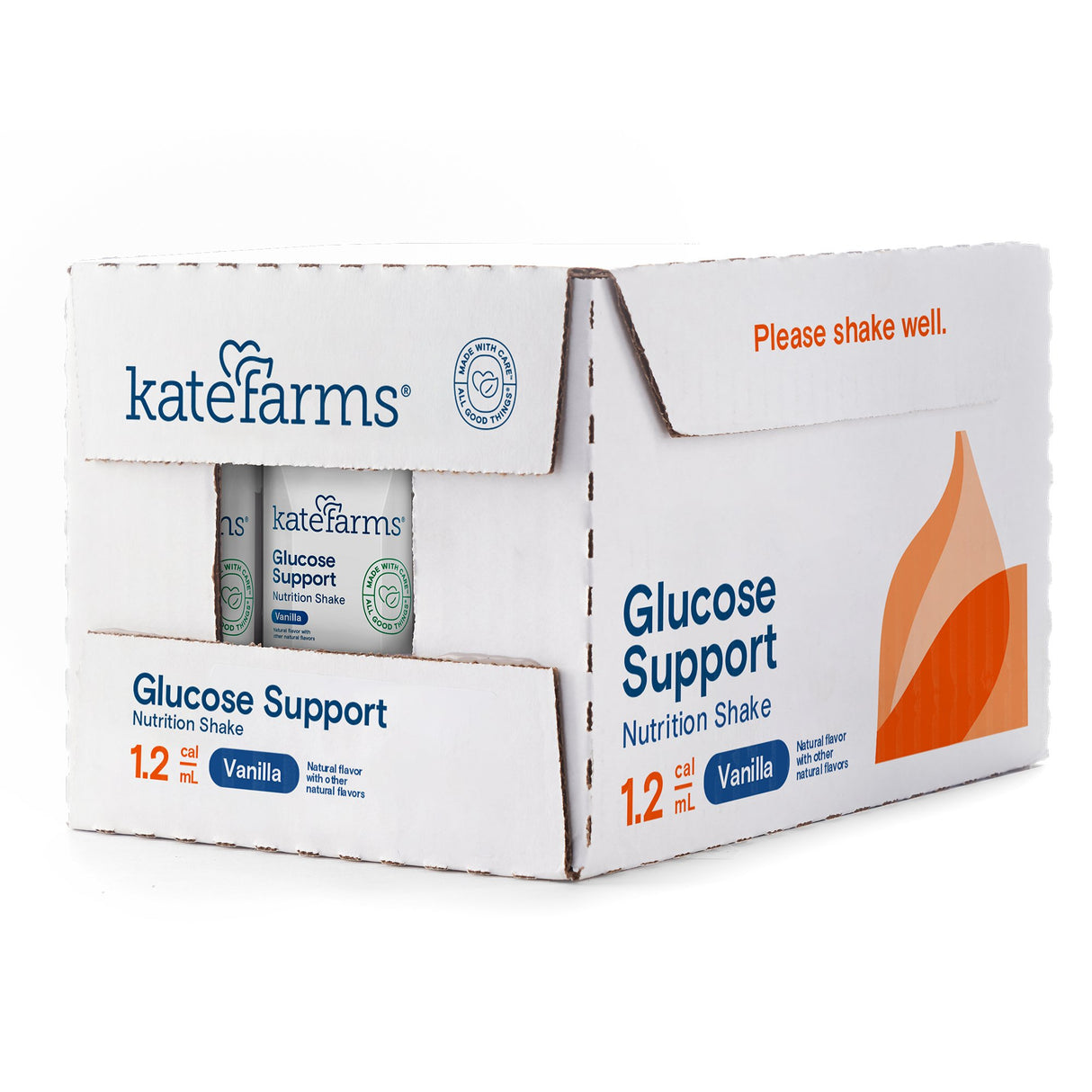 Oral Supplement Kate Farms Glucose Support 1.2 Vanilla Flavor Liquid 8.45 oz. Carton - BeHope