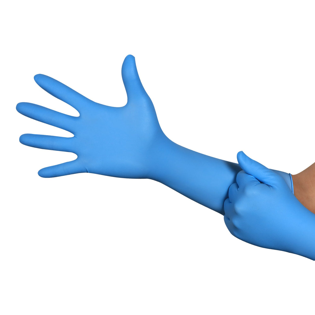 Utility Glove Micro-Touch® Central Supply SPD Plus Large Nitrile Blue 16 Inch Beaded Cuff NonSterile - BeHope