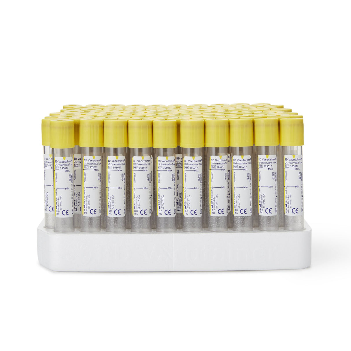 BD Vacutainer® Urinalysis Tube Chlorhexidine / Ethyl Paraben / Sodium Propionate Additive 8 mL BD Hemogard™ Closure Polyethylene Terephthalate (PET) Tube - BeHope