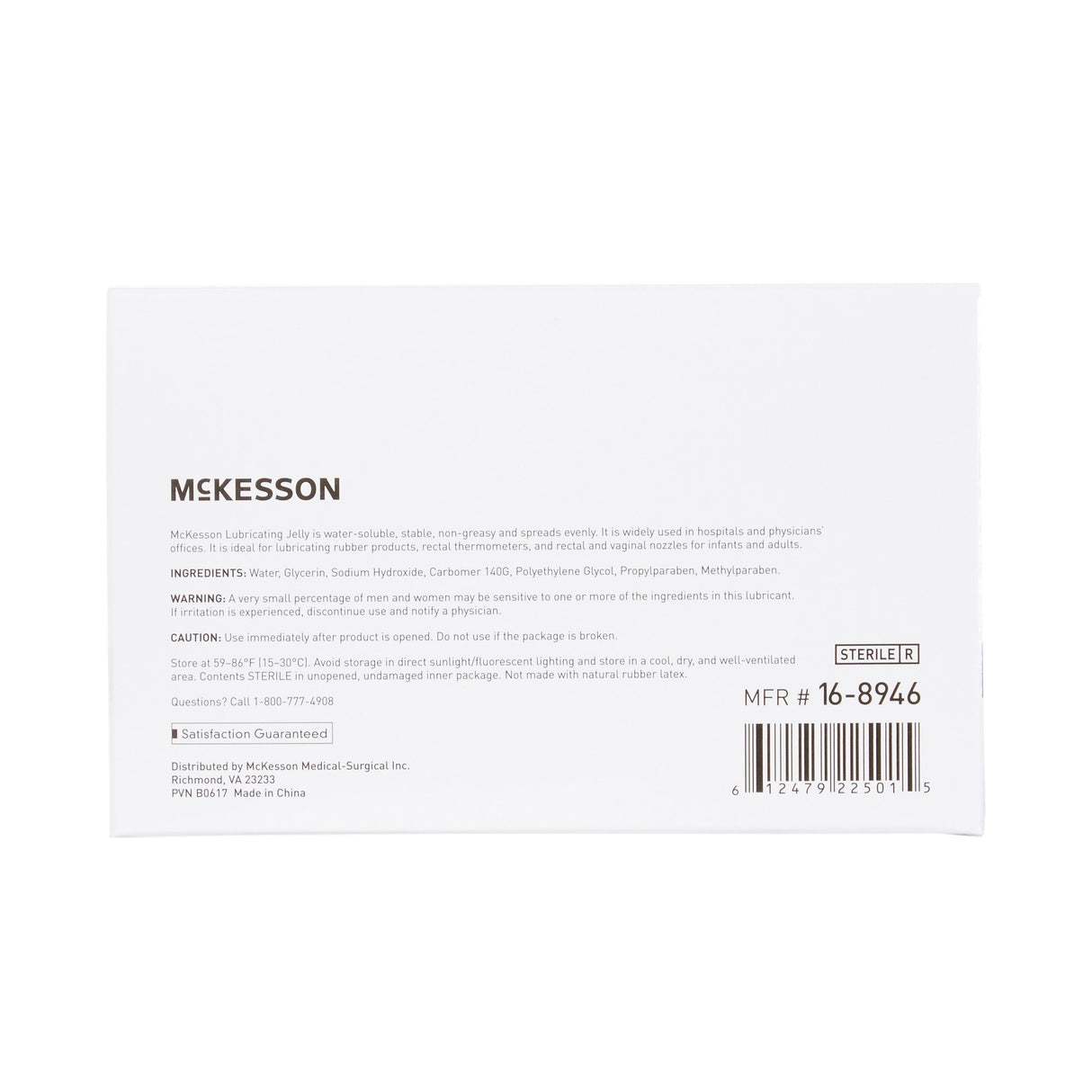 Lubricating Jelly McKesson 5 Gram Individual Packet Sterile - BeHope