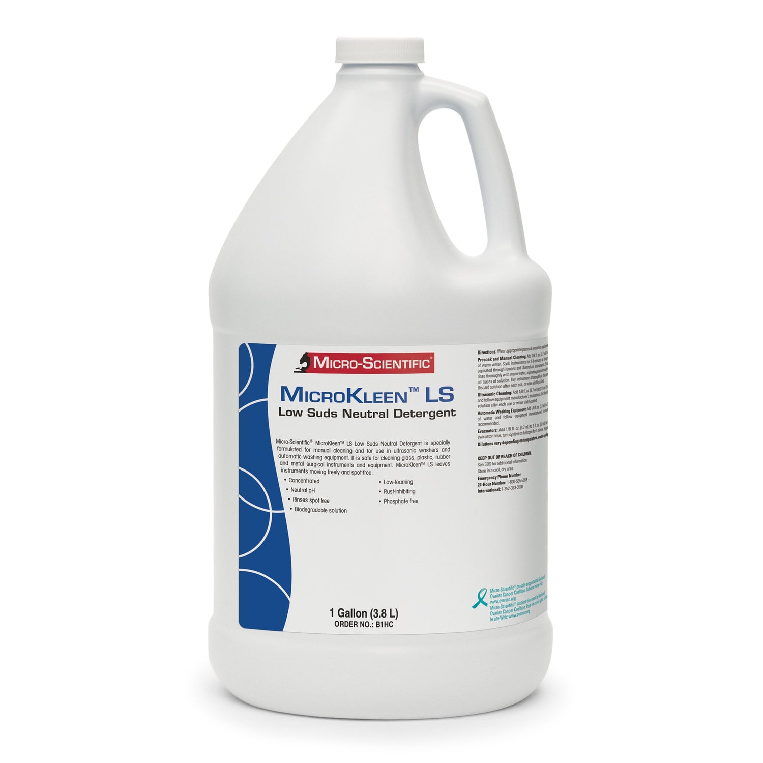 Neutral Instrument Detergent MicroKleen™ LS Liquid Concentrate 1 gal. Jug Unscented - BeHope