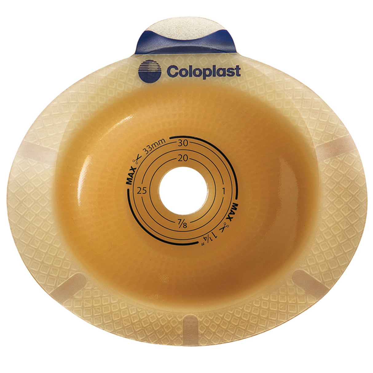 Ostomy Barrier SenSura® Precut, Standard Wear Double Layer Adhesive 50 mm Flange Red Code System 1-1/8 Inch Opening - BeHope