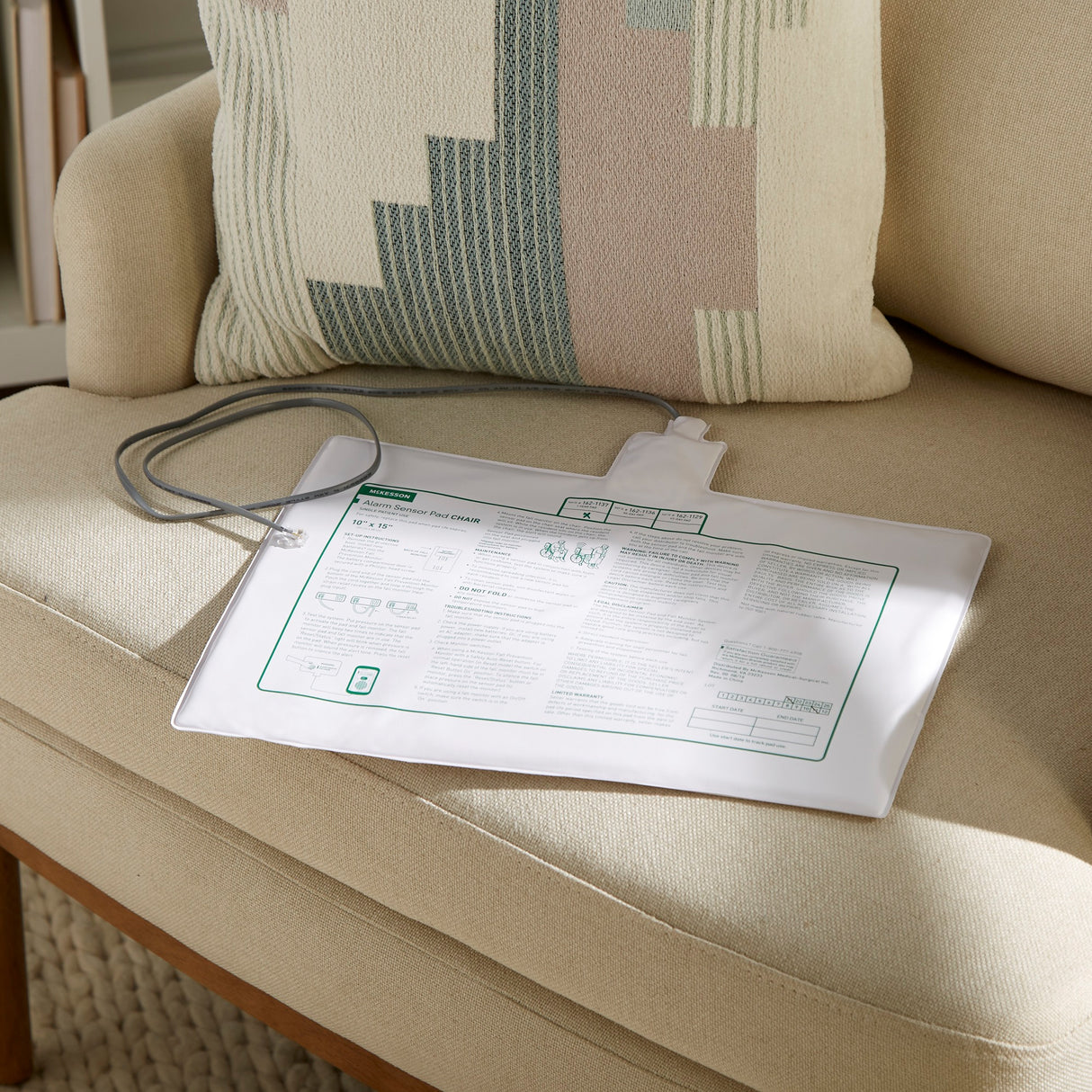 Chair Sensor Pad McKesson Brand 10 X 15 Inch - BeHope