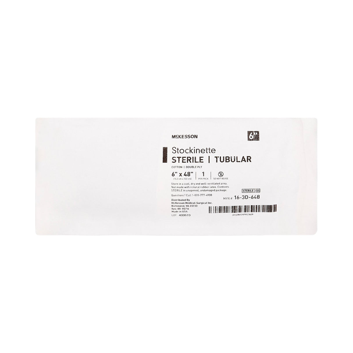Surgical Stockinette Tubular McKesson 6 X 48 Inch Sterile - BeHope