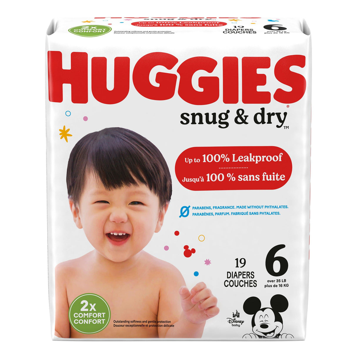 Unisex Baby Diaper Huggies® Snug & Dry Size 6 Disposable Heavy Absorbency - BeHope