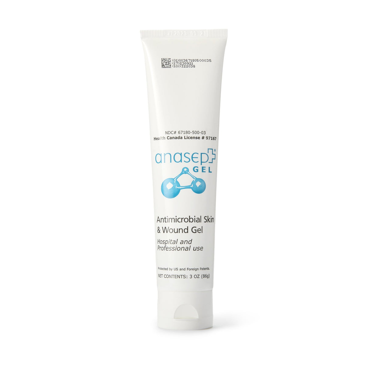 Antimicrobial Hydrogel Anasept® Antimicrobial Skin and Wound Gel 3 oz. Gel / Amorphous NonSterile - BeHope