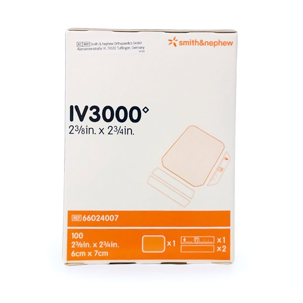 I.V. Dressing IV3000™ REATIC Film 2-3/8 X 2-3/8 Inch Sterile - BeHope