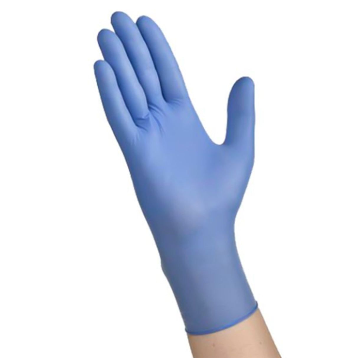 Exam Glove FLEXAL™ Touch Large NonSterile Nitrile Standard Cuff Length Textured Fingertips Blue Chemo Tested - BeHope
