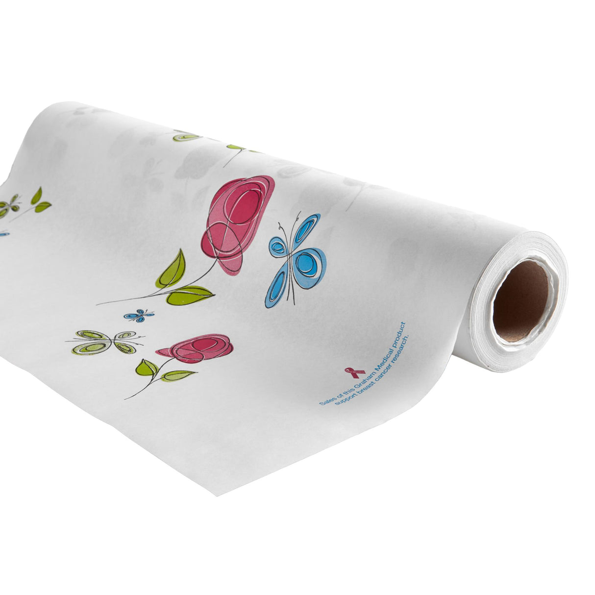 Table Paper Rose Garden® 21 Inch Width 125 Foot Length Print (Roses) Crepe - BeHope