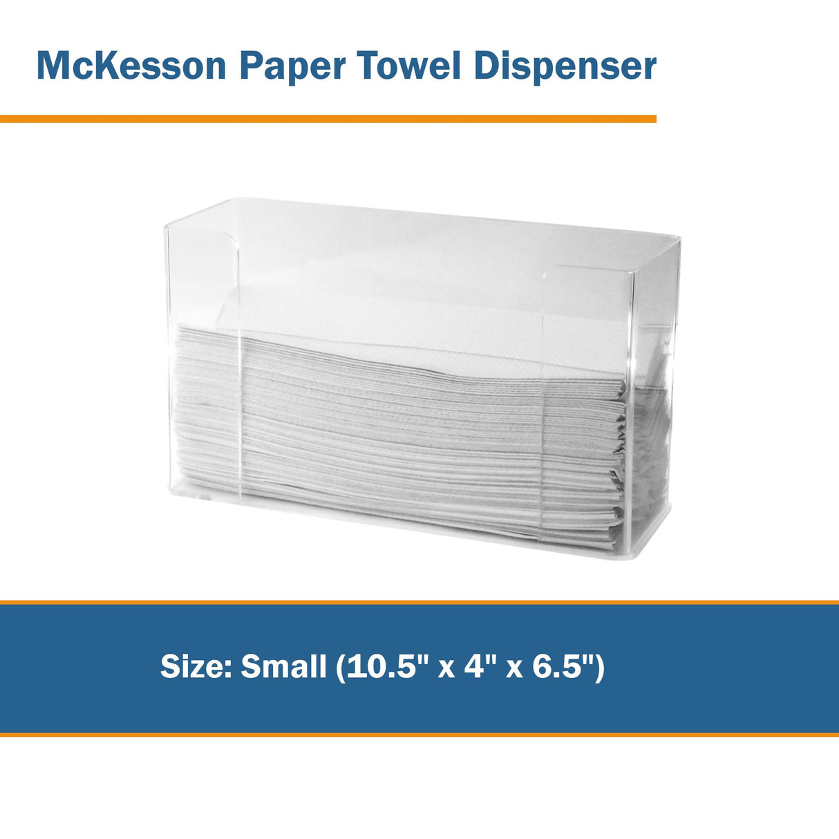 Paper Towel Dispenser McKesson Clear Plastic Wall Mount - BeHope