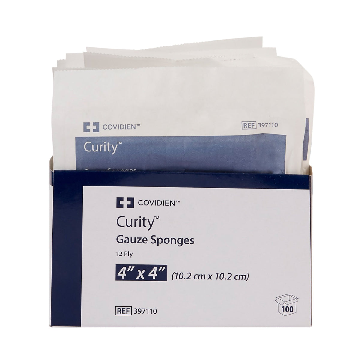 Gauze Sponge Curity™ 4 X 4 Inch 12-Ply Sterile 10 per Pouch - BeHope