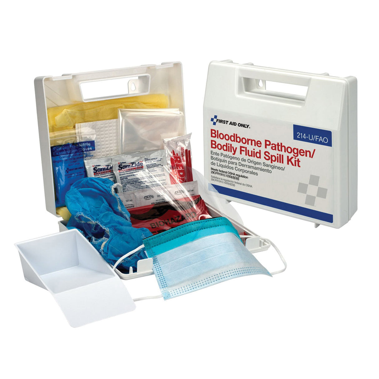 Bloodborne Pathogen And Bodily Fluid Spill Kit First Aid Only - BeHope