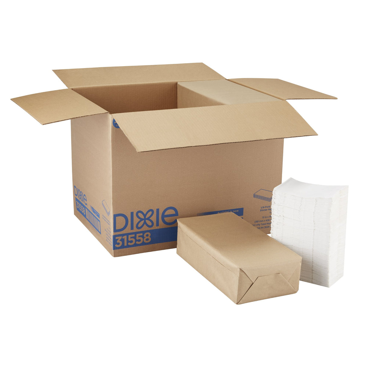 Dinner Napkin Dixie® White Paper - BeHope