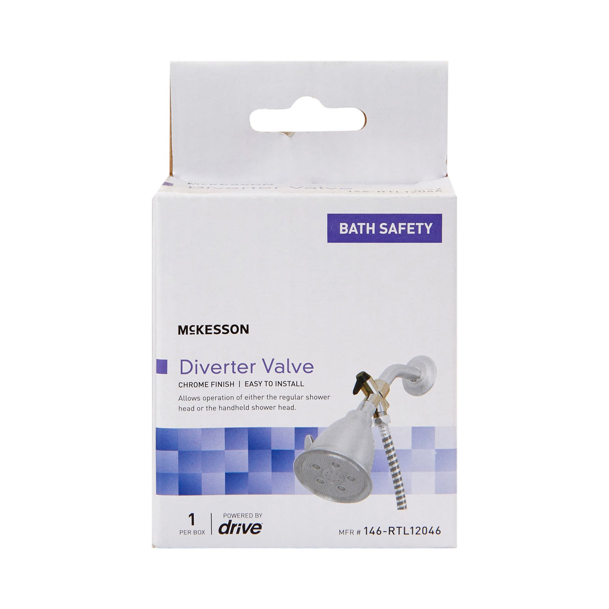 Diverter Valve McKesson For Handheld Shower Spray or Shower Massager - BeHope