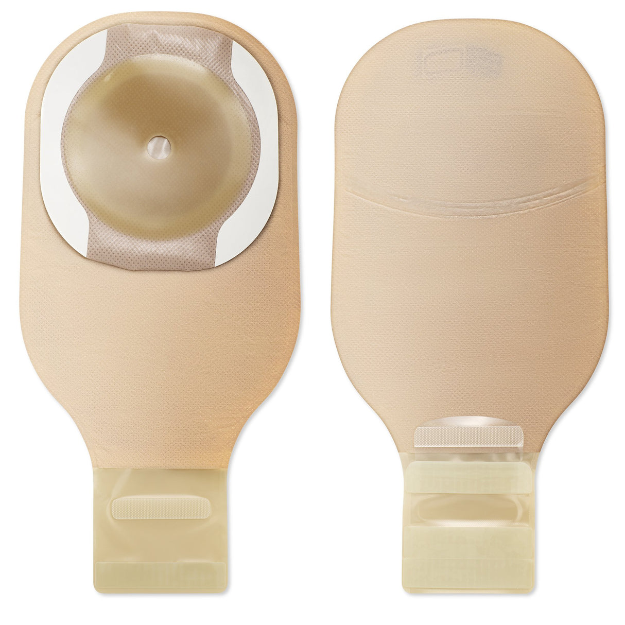 Ostomy Pouch Premier™ One-Piece System 12 Inch Length Flat, Pre-Cut 1-9/16 Inch Stoma Drainable - BeHope