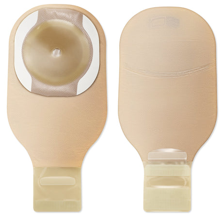 Ostomy Pouch Premier™ One-Piece System 12 Inch Length Flat, Pre-Cut 1-9/16 Inch Stoma Drainable - BeHope