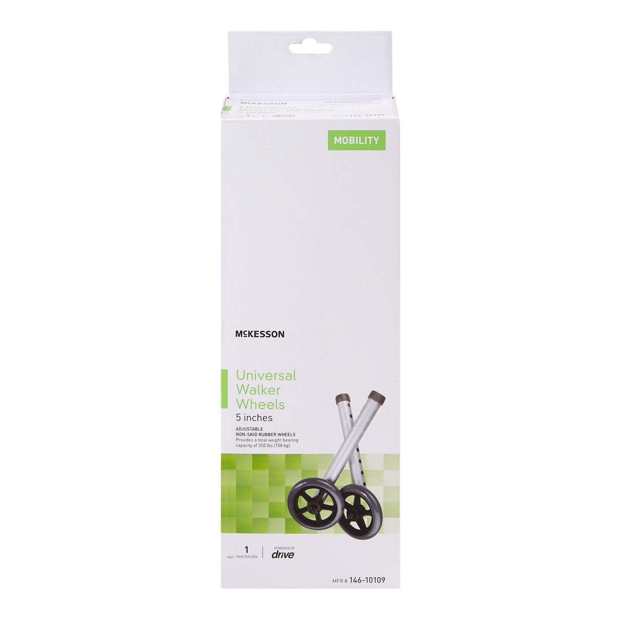 McKesson Walker Wheel For 1-inch Frame Diameter Walkers - BeHope