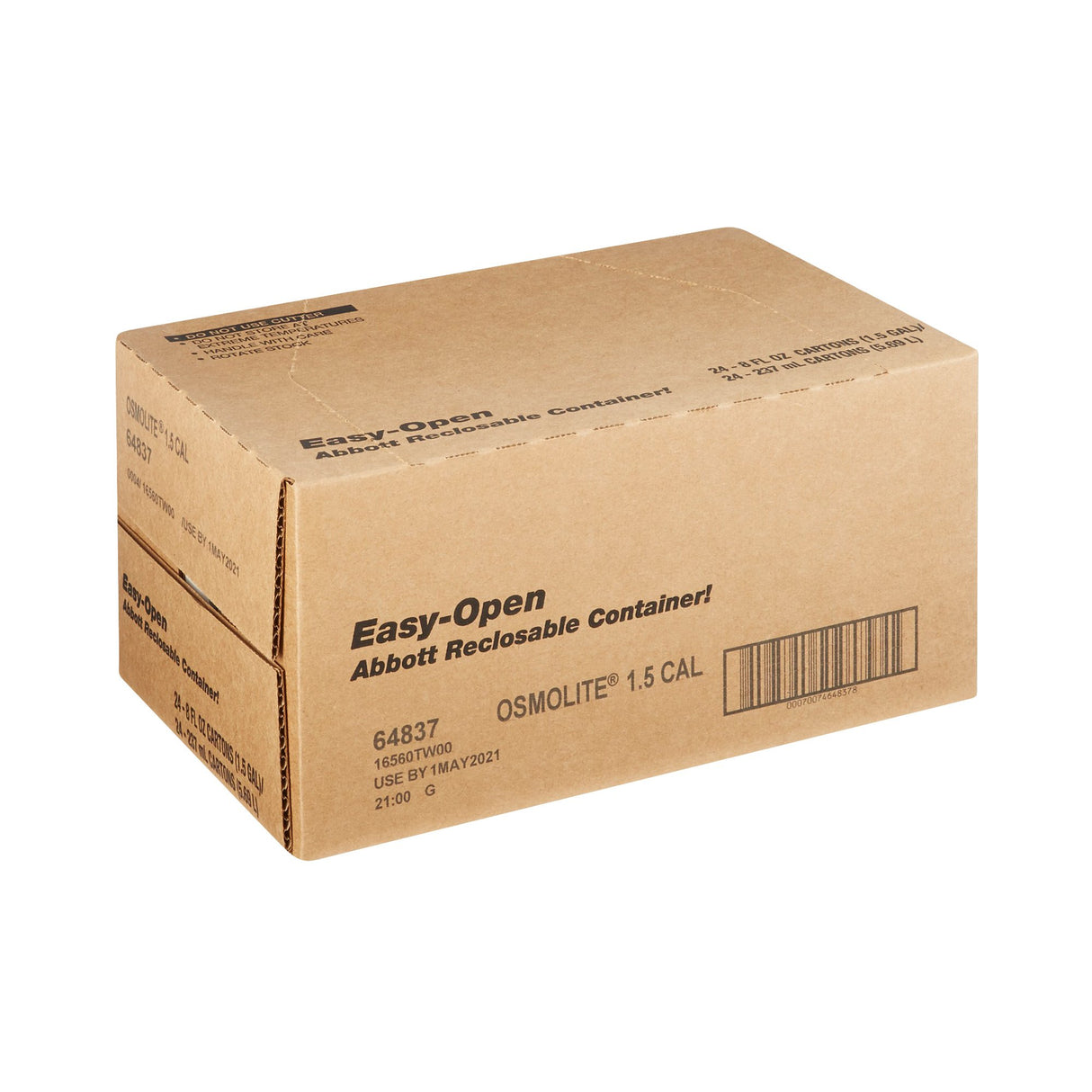 Tube Feeding Formula Osmolite® 1.5 Cal Unflavored Liquid 8 oz. Reclosable Carton - BeHope