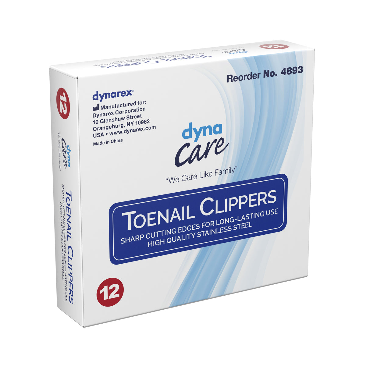 Toenail Clippers Dynarex Thumb Squeeze Lever - BeHope