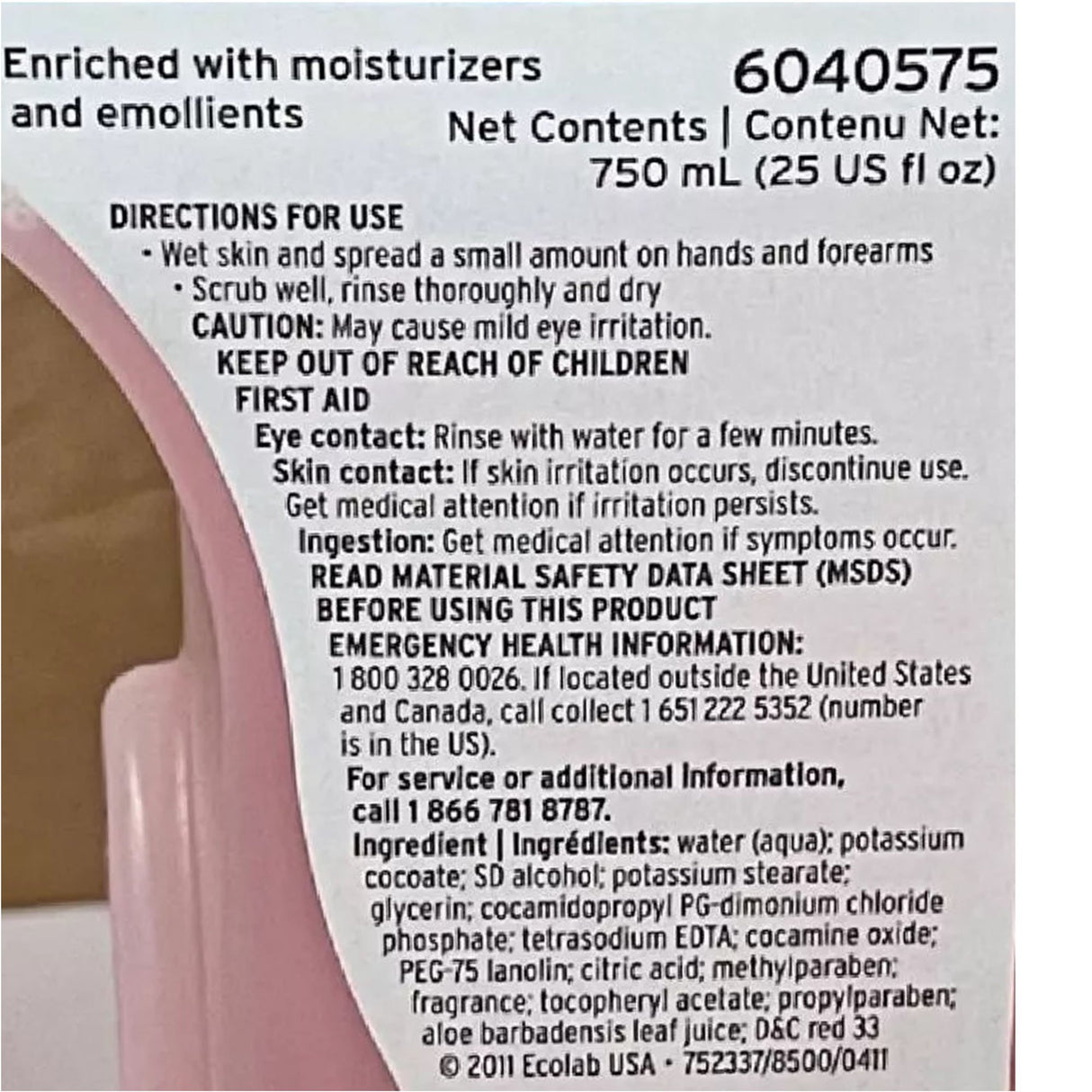 Soap Endure™ 50 Liquid 750 mL Dispenser Refill Bottle Sweet Scent - BeHope